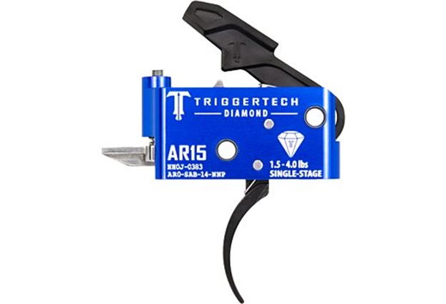Picture of  Triggertech Ar0sab14nnp Diamond  Pro Curved Single-Stage 1.5-4.0 Lbs Adjustable For Ar-15