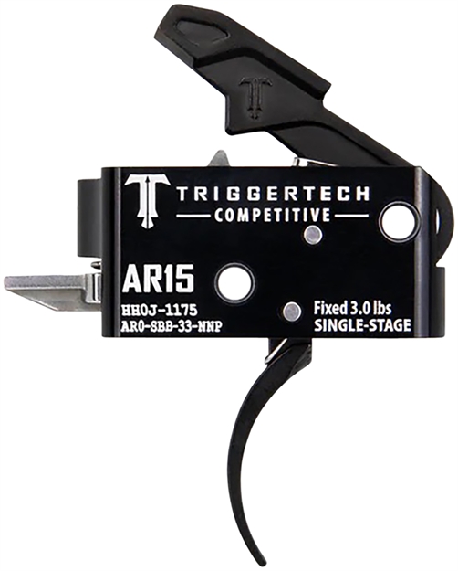 Picture of  Triggertech Ar0sbb33nnp Competitive  Pro Curved Single-Stage 3 Lbs Fixed For Ar-15