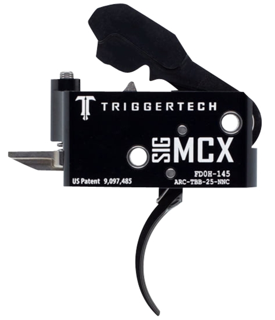 Picture of  Triggertech Arctbb25nnf Adaptable  Two-Stage Flat Trigger With 2.50-5 Lbs Draw Weight & Black Pvd Finish For Sig Mcx