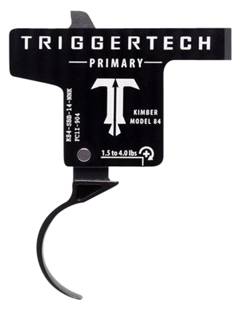 Picture of  Triggertech K84sbb14nnk Primary  Single-Stage Curved Trigger With 1.50-4 Lbs Draw Weight & Black Pvd Finish For Kimber M84