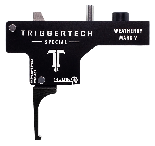 Picture of  Triggertech Wm5sbb13nbf Special  Single-Stage Flat Trigger With 1-3.50 Lbs Draw Weight & Black Pvd Finish For Weatherby Mark V