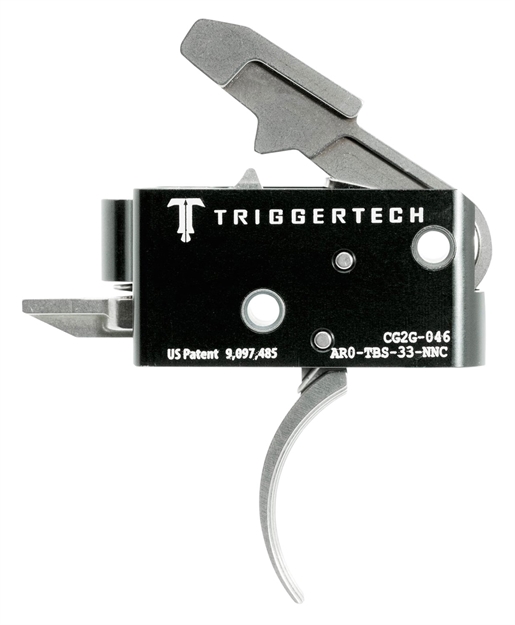 Picture of Triggertech Ar0tbs33nnc Competitive Primary Two-Stage Traditional Curved Trigger With 3.50 Lbs Draw Weight For Ar-15 Right AR0-TBS-33-NNC 885768000345