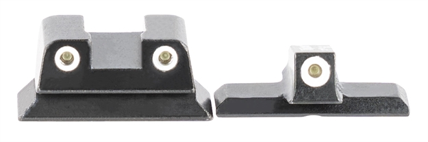 Picture of  Trijicon 600765 Bright & Tough Night Sights- Px4 Compact  Black | Green Tritium White Outline Front Sight Green Tritium White Outline Rear Sight