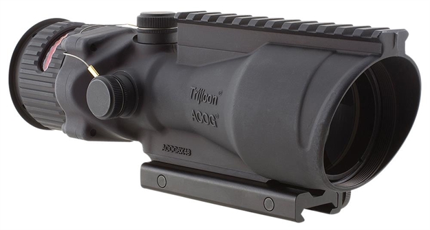 Picture of Trijicon 100001 Acog 6X 48Mm Obj 17 FT @ 100 Yds Fov  Black Chevron