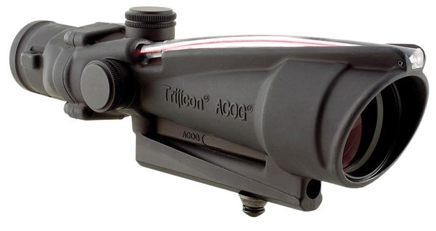 Picture of Trijicon 100136 Acog 3.5X 35Mm Obj 28.9 FT @ 100 Yds Fov Black Matte Dual Illuminated Donut Bac Red
