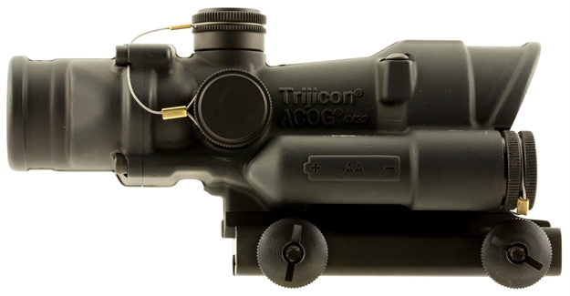 Picture of Trijicon 100432 Acog 4X 32Mm Obj 36.6 FT @ 100 Yds Fov Black Illuminated Crosshair 300 Blk Green W/Ta51