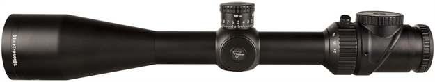 Picture of  Trijicon 200164 Accupoint  Satin Black 4-24X50mm 30Mm Tube Illuminated Green Triangle Post Reticle