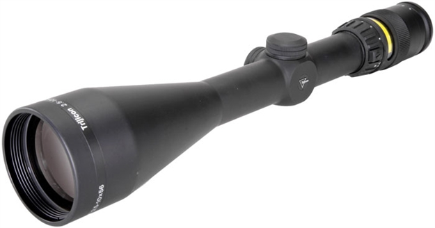 Picture of Trijicon 200022 Accupoint  Black Hardcoat Anodized 2.5-10X56mm 30Mm Tube Illuminated Amber Triangle Post Reticle TR22 719307400177