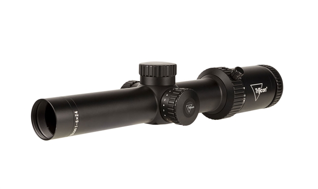 Picture of Trijicon Credohx 1-6X24 First Focal Plane (Ffp) Riflescope W/Red Moa Segmented Circle, 30Mm Tube, Satin Blk, Low Capped Adjters CRHX624-C-2900021
