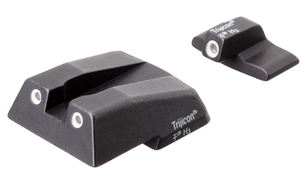 Picture of  Trijicon 600282 Bright & Tough Night Sights  Green/Tritium White Outline Front Sight-Green/Tritium White Outline Rear Sight H&K .45C/P30/Vp9 719307207752