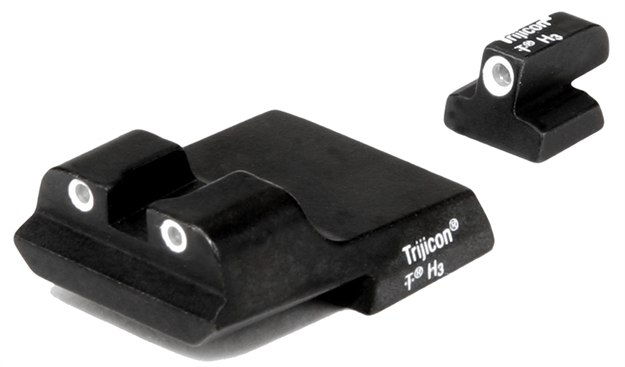 Picture of Trijicon 600362 Bright & Tough Night Sights S&W M&P 9 Compact Tritium Green W/Wh