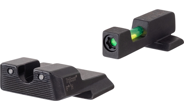 Picture of Trijicon 601108 DI Night Sight Set  Green/Tritium/Fiber Optic Front Sight-Green Tritium Black Outline Rear Sight Smith & Wesson M&P/M&P M2.0/Sd9 VE SA837C601108