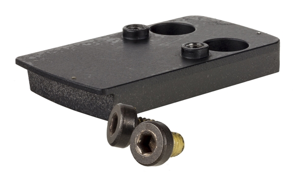 Picture of  Trijicon Ac32092 Adapter Plate  Matte Black Steel, Fits Springfield Hellcat Osp/S&W M&P Shield C.O.R.E, Rmsc Footprint Mount