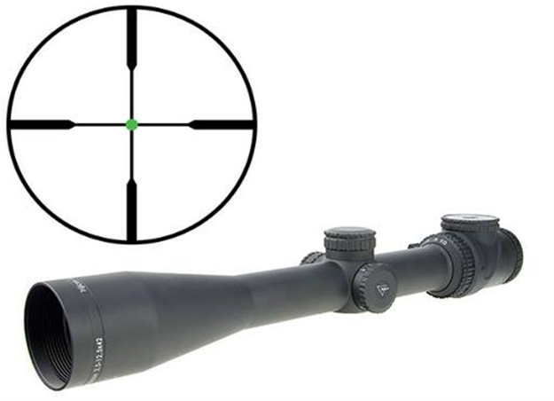 Picture of Trijicon 200098 Accupoint  Black Hardcoat Anodized 2.5-12.5X42mm 30Mm Tube Illuminated Duplex Crosshair W/Green Dot Reticle TR26-C-200098
