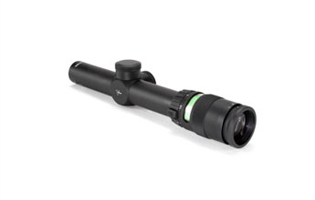 Picture of Trijicon 200054 Accupoint  Black Hardcoat Anodized 1-4X 24Mm 30Mm Tube German #4 Crosshair W/ Green Dot Reticle TR24-3G