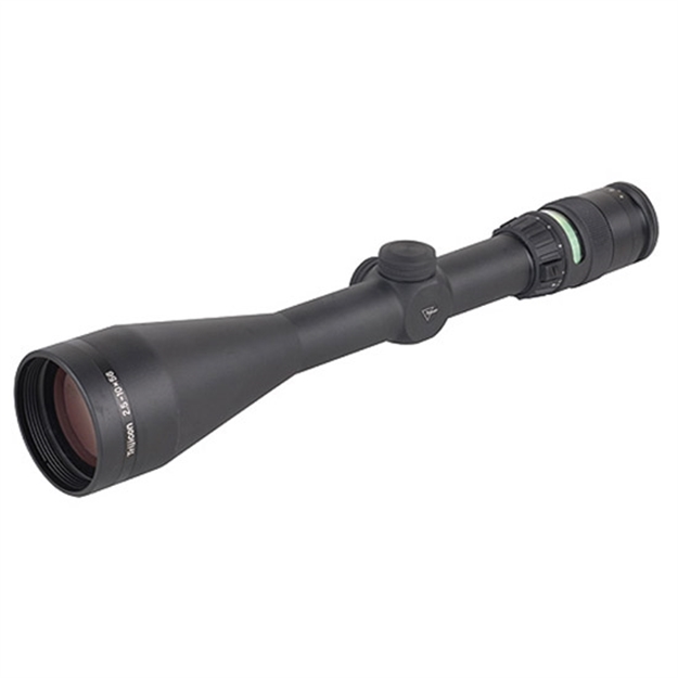 Picture of Trijicon 200028 Accupoint  Black Hardcoat Anodized 2.5-10X56mm 30Mm Tube Illuminated Mil-Dot Crosshair W/Green Dot Reticle TR22-2G 719307400450