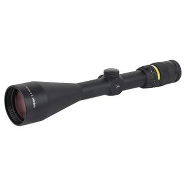Picture of Trijicon 200033 Accupoint  Black Hardcoat Anodized 2.5-10X56mm 30Mm Tube, Illuminated Green Triangle Post Reticle TR22G