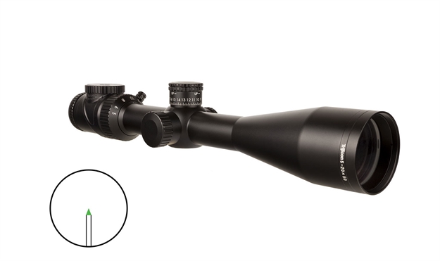 Picture of Trijicon Accupoint 5-20X50 Riflescope W/ Bac, Green Triangle Post Reticle, 30Mm Tube, Satin Blk, Exposed Adjusters TR33-C-200154 719307403642