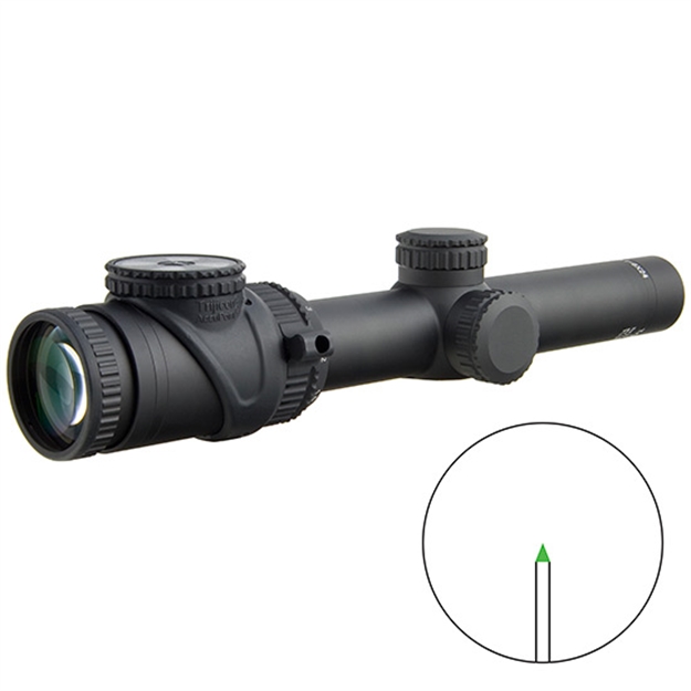 Picture of Trijicon 200092 Accupoint  Black Hardcoat Anodized 1-6X 24Mm 30Mm Illuminated Green Triangle Post Reticle TR25-C-200092 719307401686