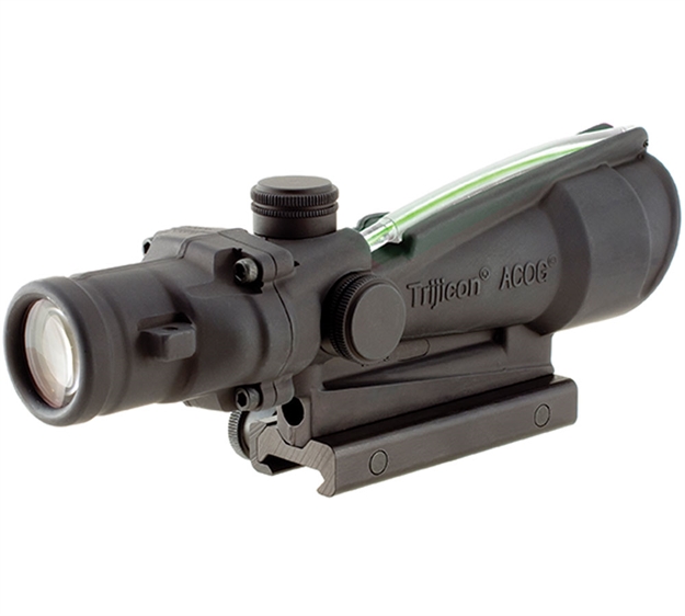 Picture of Trijicon 100163 Acog  Black Hardcoat Anodized 3.5X 35Mm Illuminated Green Crosshair .223/5.56 Bdc Reticle TA11J-G 719307302754