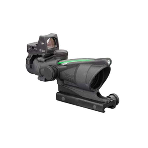 Picture of Trijicon 100552 Acog Combo 4X 32Mm Obj 36.80 FT @ 100 Yds Fov Matte Black Finish Dual Illuminated Green Crosshair 223 Ballistic, Rmr Type 2 3.25 Moa TA31C100552