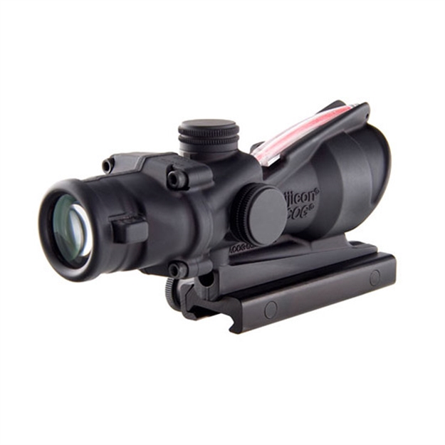 Picture of Trijicon 100215 Acog  Black Hardcoat Anodized 4X32mm Illuminated Red Chevron .223/5.56 Bdc Reticle TA31F