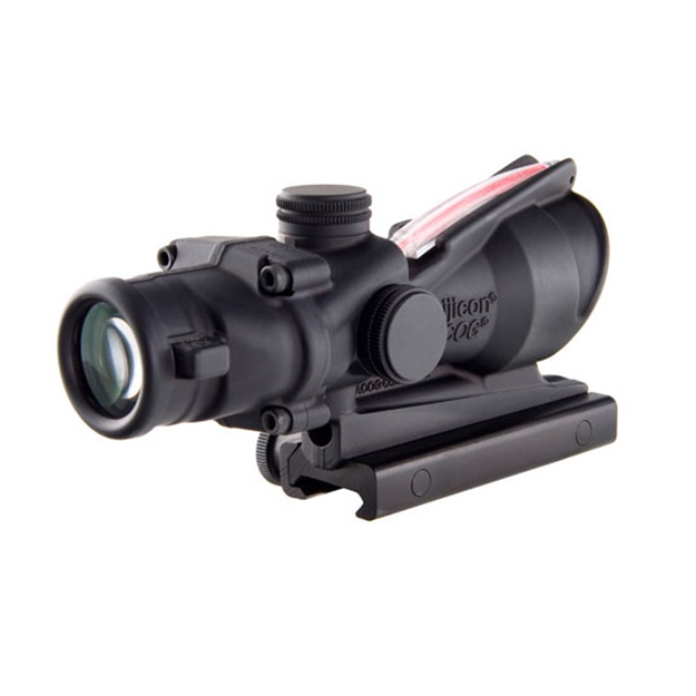 Picture of Trijicon 100233 Acog  Black Hardcoat Anodized 4X32mm Illuminated Red Crosshair .223/5.56 Bdc Reticle TA31-CH 719307303386