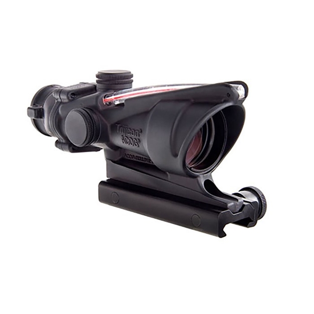 Picture of Trijicon 100215 Acog  Black Hardcoat Anodized 4X32mm Illuminated Red Chevron .223/5.56 Bdc Reticle TA31F 719307300095
