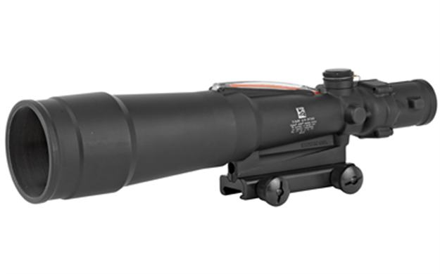 Picture of Trijicon 100175 Acog  Black Hardcoat Anodized 5.5X50mm Illuminated Red Chevron .308/7.62 Bdc Reticle TA55A