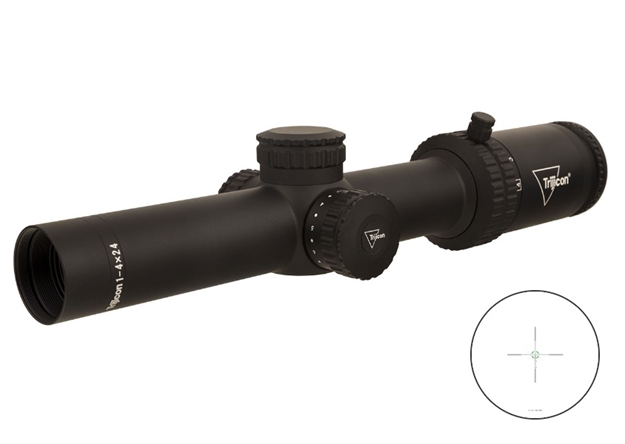 Picture of Trijicon Credo1-4X24 Snd Focal Plane(Sfp)Riflescope W/Grn Bdc Segmnted Circle .223/55Gr,30Mm Tube, Matte Blk,Low Capped Adjters CR424-C-2900014