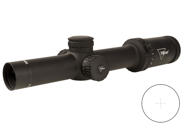 Picture of Trijicon Credo1-6X24 First Focal Plane (Ffp) Riflescope W/Grn Mrad Segmented Circle, 30Mm Tube, Matte Blk, Low Capped Adjusters CR624-C-2900024