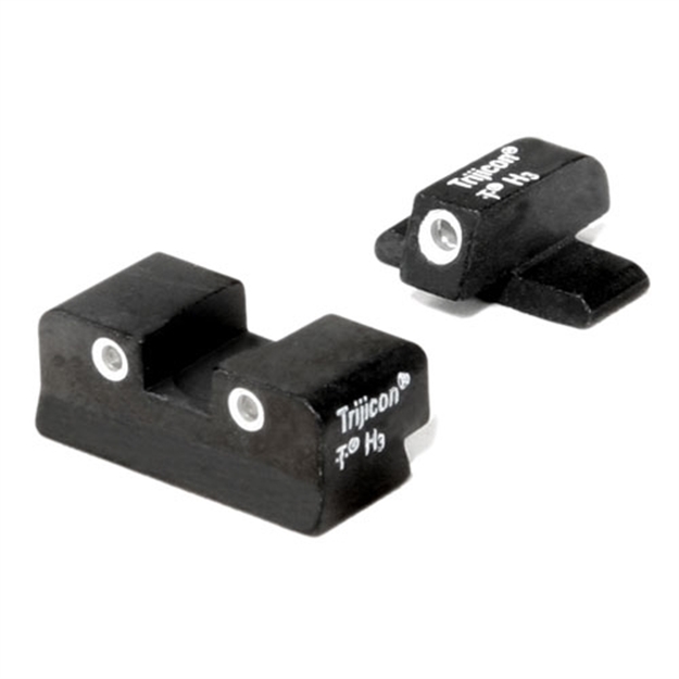 Picture of Trijicon 600988 Bright & Tough Night Sights  Green/Tritium White Outline Front Sight-Green/Tritium White Outline Rear Sight Fn509 FN04C600988