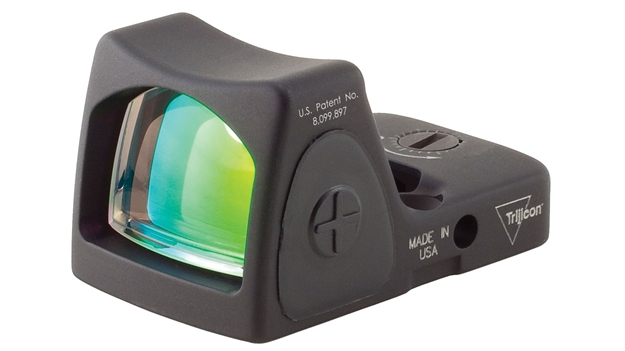 Picture of Trijicon Rmr Type 2 Adjustable Led Reflex Red Dot Sight, 1X, Unlimited, 1 Moa Retical