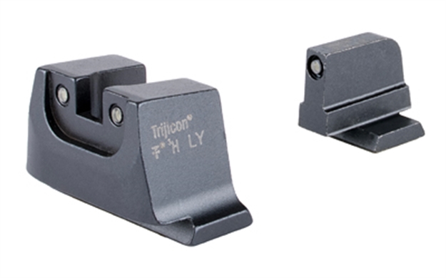 Picture of  Trijicon Sa240c601150 Suppressor/Optic Height Sights  Green/Tritium Black Outline Front Sight-Green/Tritium Black Outline Rear Sight Smith & Wesson M&P C.O.R.E./ M&P M2.0