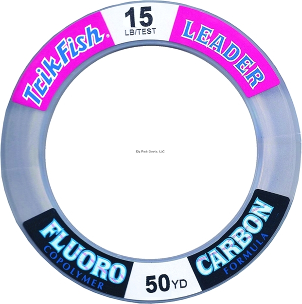 Picture of Trik Fish Fluorocarbon Leader Wrist Spool 15Lb 50Yds Clear