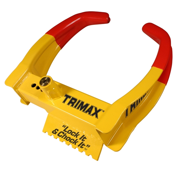 Picture of Trimax Tcl65 Deluxe Universal Wheel Chock Lock-Yellow/Red