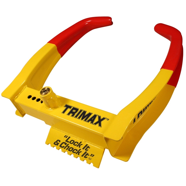 Picture of Trimax Tcl75 Deluxe Universal Wheel Chock Lock-Yellow/Red