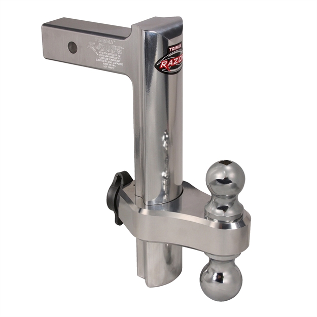 Picture of Trimax Trz12al Razor 12In Aluminum Adjust Hitch-Dual Ball