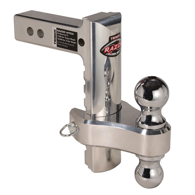 Picture of Trimax Trz8al-Rp Razor 8In Aluminum Adjust Hitch-Dual Ball