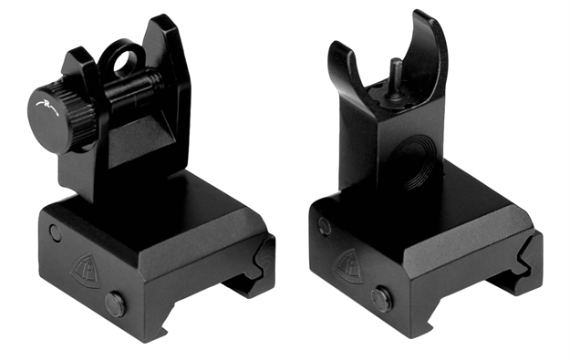 Picture of Trinity Force Fs72 QF B.U,S. Set Ar-15 Black Hard Coat Anodzied Aluminum/Steel