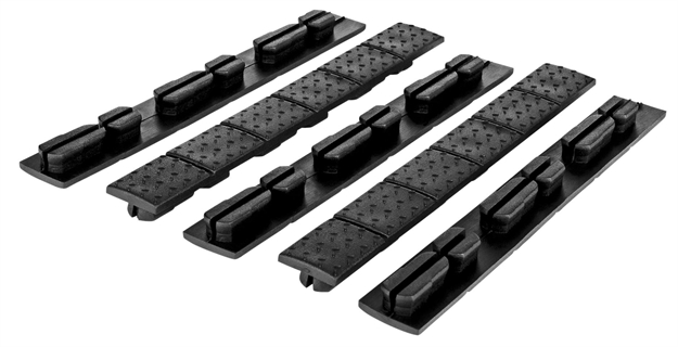 Picture of Trinity Force Mnrkb Universal Keymod/Mlok Rail Cover Black Heat Resistant Rubber 4.7" L X 0.6" W
