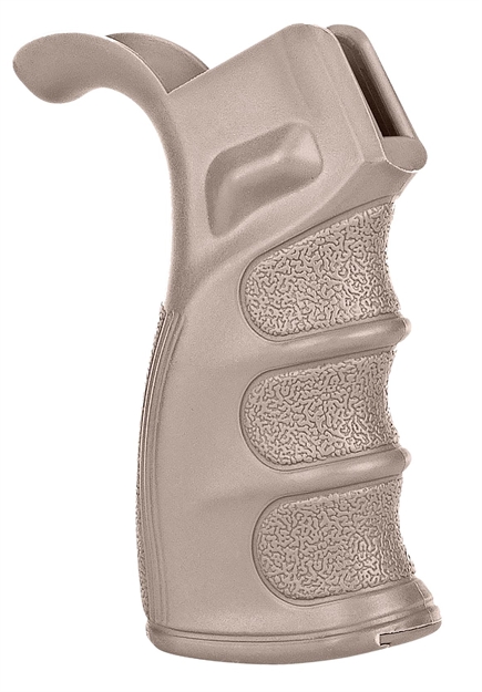 Picture of Trinity Force Wbg01s AR Grip W/Storage Ar-15/M16/M4 Grooved Tan Polymer