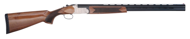 Picture of  Tristar 30206 Setter S/T  Full Size 20 Gauge Break Open 3" 2Rd 26" Black Vent Rib Barrel, Engraved Silver Steel Receiver, Fixed Turkish Walnut Stock, Beretta/Benelli Chokes, Right Hand 713780302065