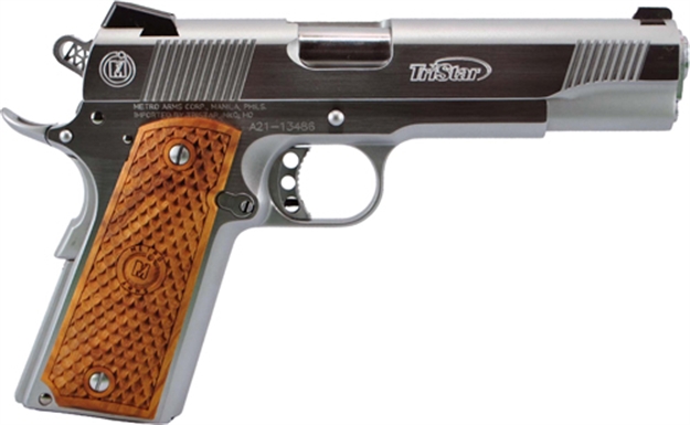 Picture of Tristar American Classic II 1911 10Mm 5" Chrome/Wood< 85618