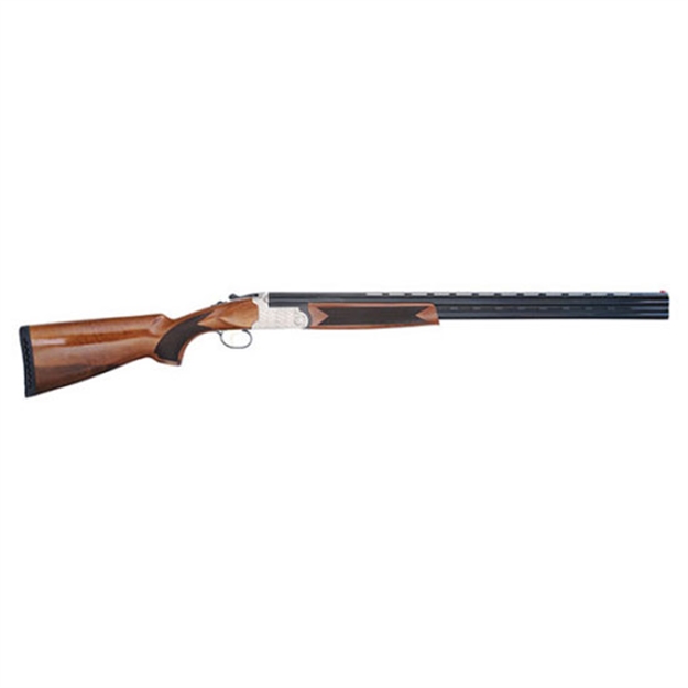 Picture of  Tristar 30418 Setter S/T  Full Size 410 Gauge Break Open 3" 2Rd 28" Black Vent Rib Barrel, Engraved Silver Steel Receiver, Fixed Turkish Walnut Stock, Beretta/Benelli Chokes, Right Hand 713780304182