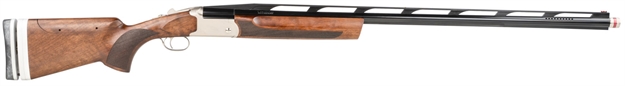 Picture of  Tristar 35411 Tt-15A Mono Trap Full Size 12 Gauge Break Open 2.75" 1Rd 34" Black Vent Rib Barrel, Silver Steel Receiver, Adjustable Walnut Stock, Beretta/Benelli Mobil Ext Chokes, Right Hand 713780354118