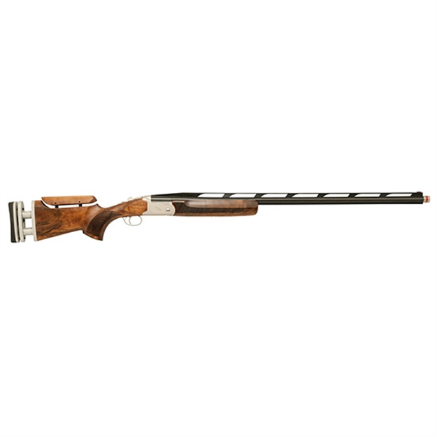 Picture of  Tristar 35411 Tt-15A Mono Trap Full Size 12 Gauge Break Open 2.75" 1Rd 34" Black Vent Rib Barrel, Silver Steel Receiver, Adjustable Walnut Stock, Beretta/Benelli Mobil Ext Chokes, Right Hand