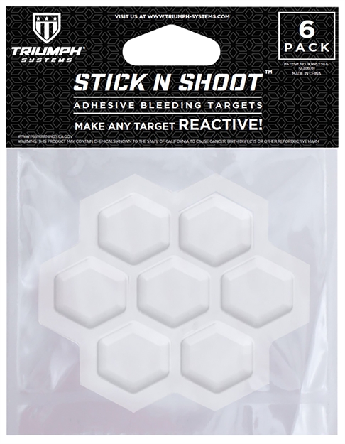 Picture of Triumph Systems 0315-00-000 Stick N Shoot Bleeding Target Pods Pistol/Rifle Firearm