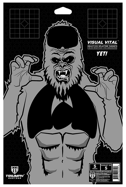 Picture of Triumph Systems 0315-13-006 Threat Down Bleeding Target Yeti Corrugate Target 30"H X 22"W