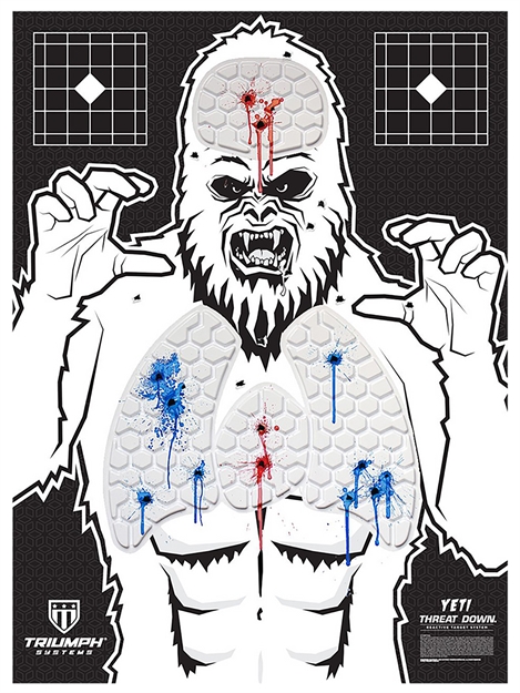 Picture of Triumph Systems 0900-00-051 Visual Vital Splatter Target Yeti 14.50"H X 9.50"W 5 Pack